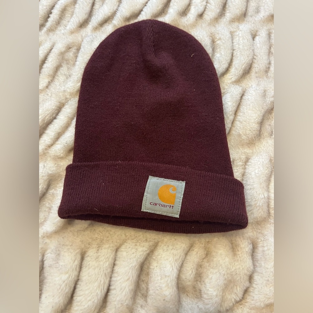 Carhartt Burgundy Knit Beanie